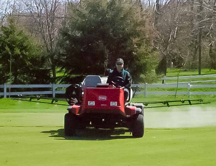 Wray on a Turf Sprayer