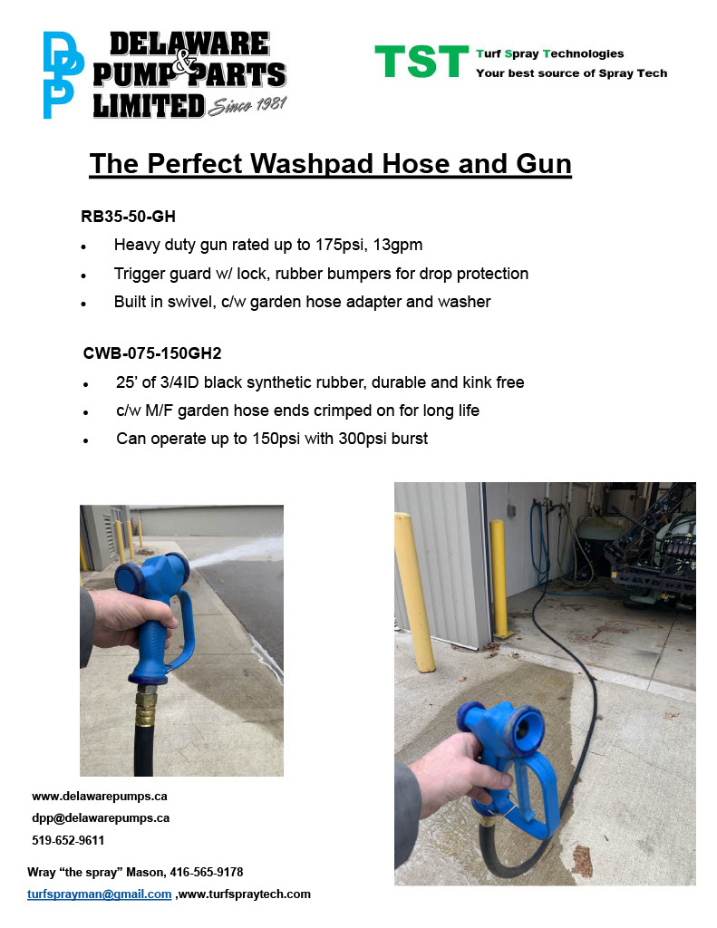 TST Delaware Washpad HoseGun 24
